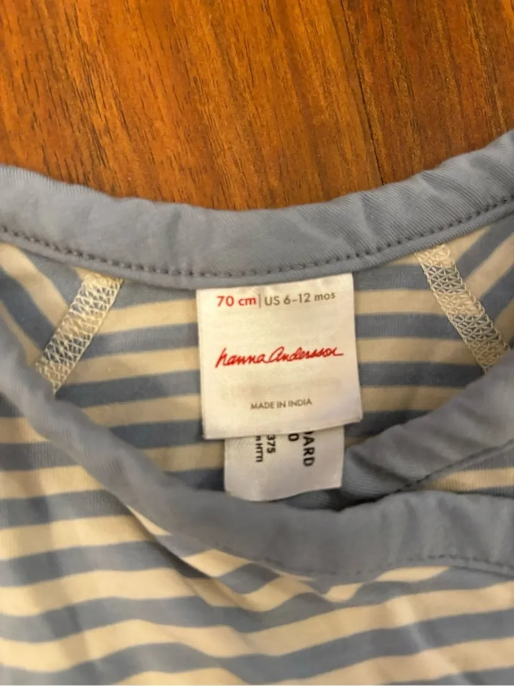 Hanna Andersson 3 Layette Tencel Stripe Crossover Bodysuits